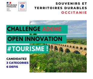 Challenge ADEME Open Innovation - Tourisme : souvenirs et territoires durables Territoire Occitanie