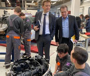 Le Préfet de l'Hérault en visite à Purple Campus Béziers