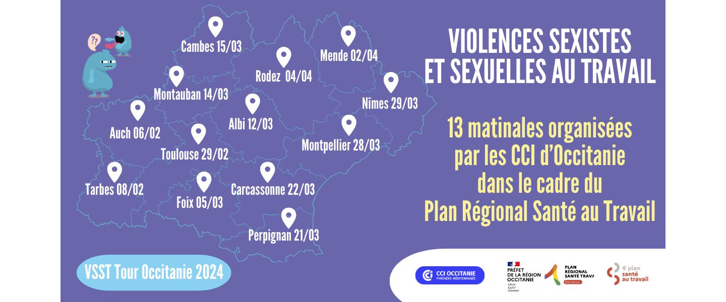 Mobilisation des CCI d’Occitanie contre les violences sexistes et sexuelles au travail : 13 matinales organisées dans toute la région 