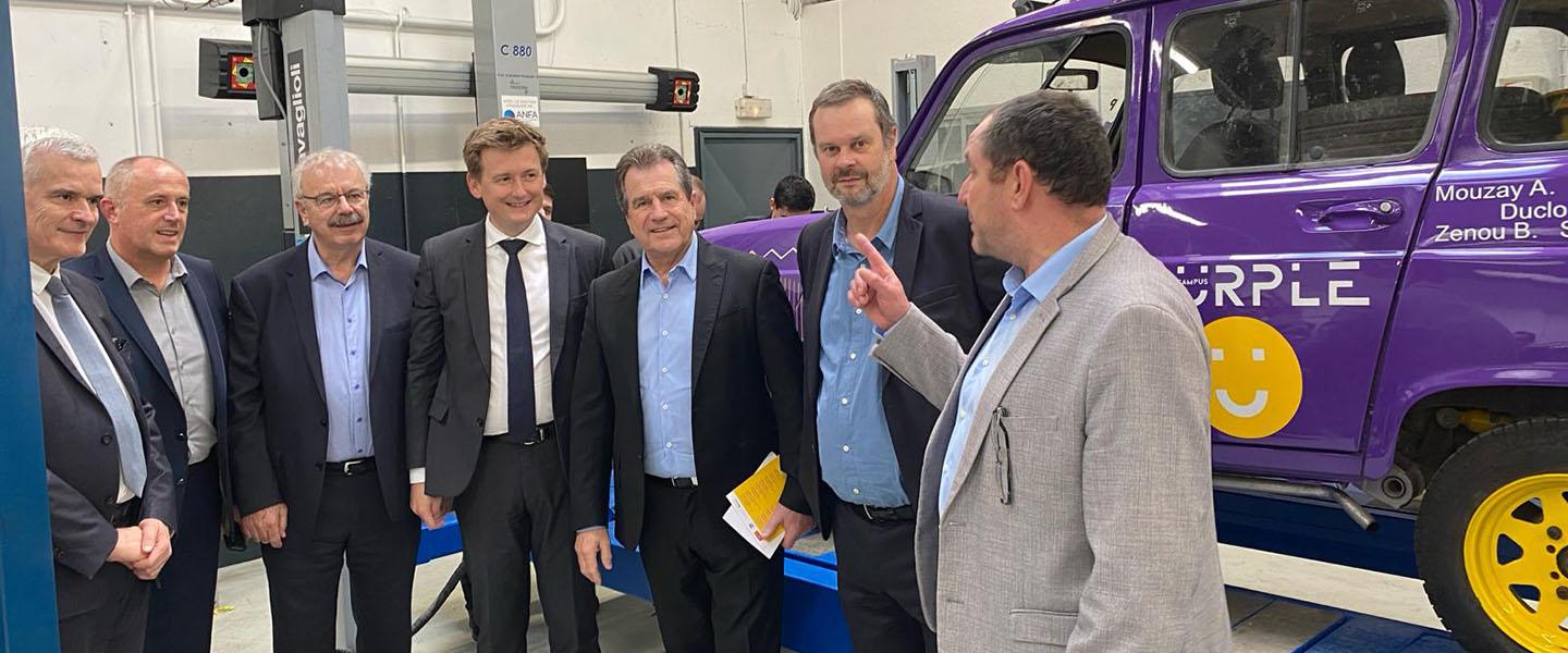 Le Préfet de l'Hérault en visite à Purple Campus Béziers