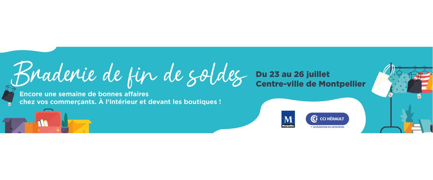 Braderie de fin de soldes à Montpellier
