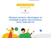 Réseaux sociaux : développer sa stratégie et gérer des contenus avec l’aide de l’IA
